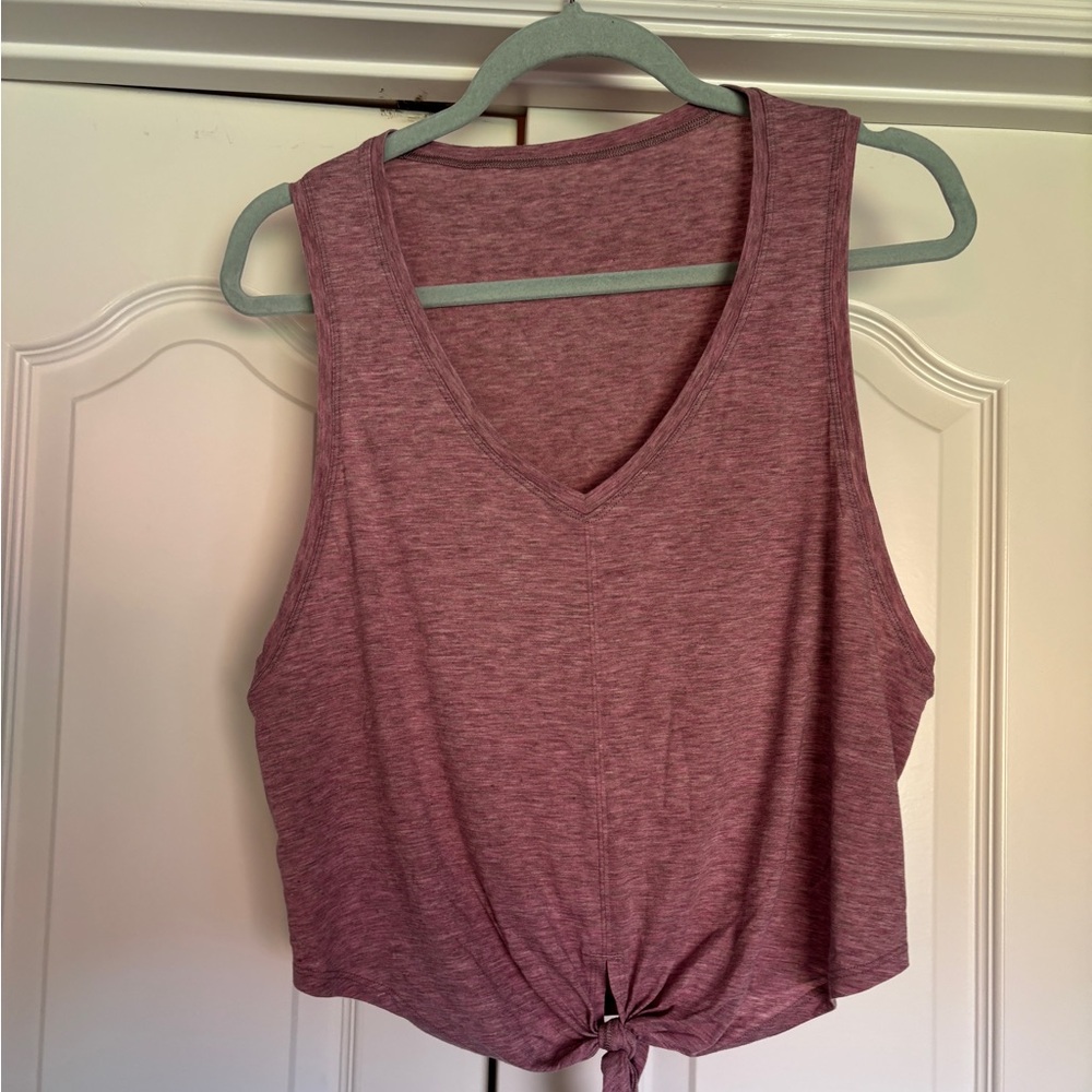 Women's Sleeveless Knot-Front Top - Pink